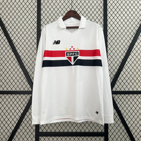 Camisa Manga Longa São Paulo I 24/25 - Adidas - Branca