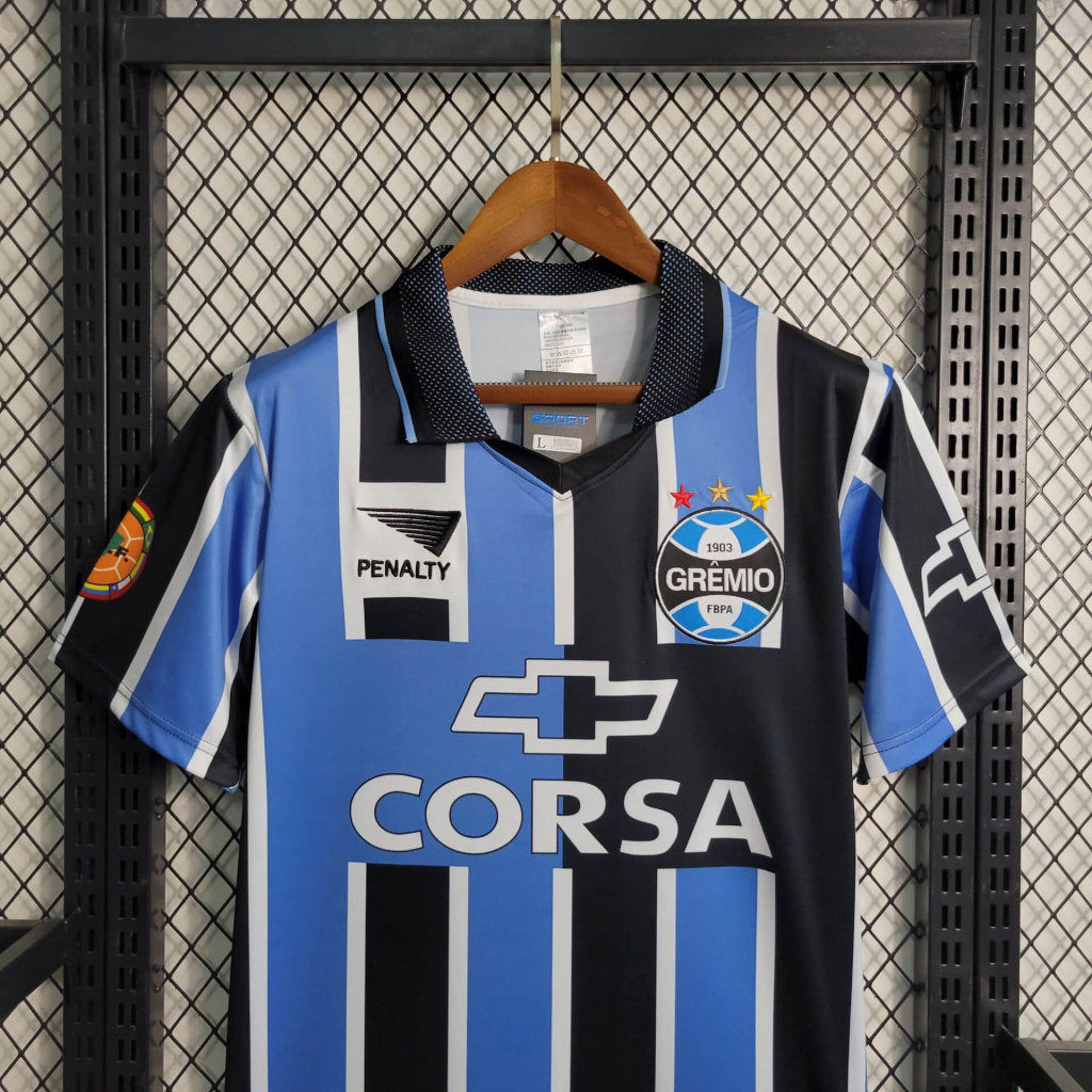 Camisa Grêmio Retrô 1998 Azul e Preta - Penalty