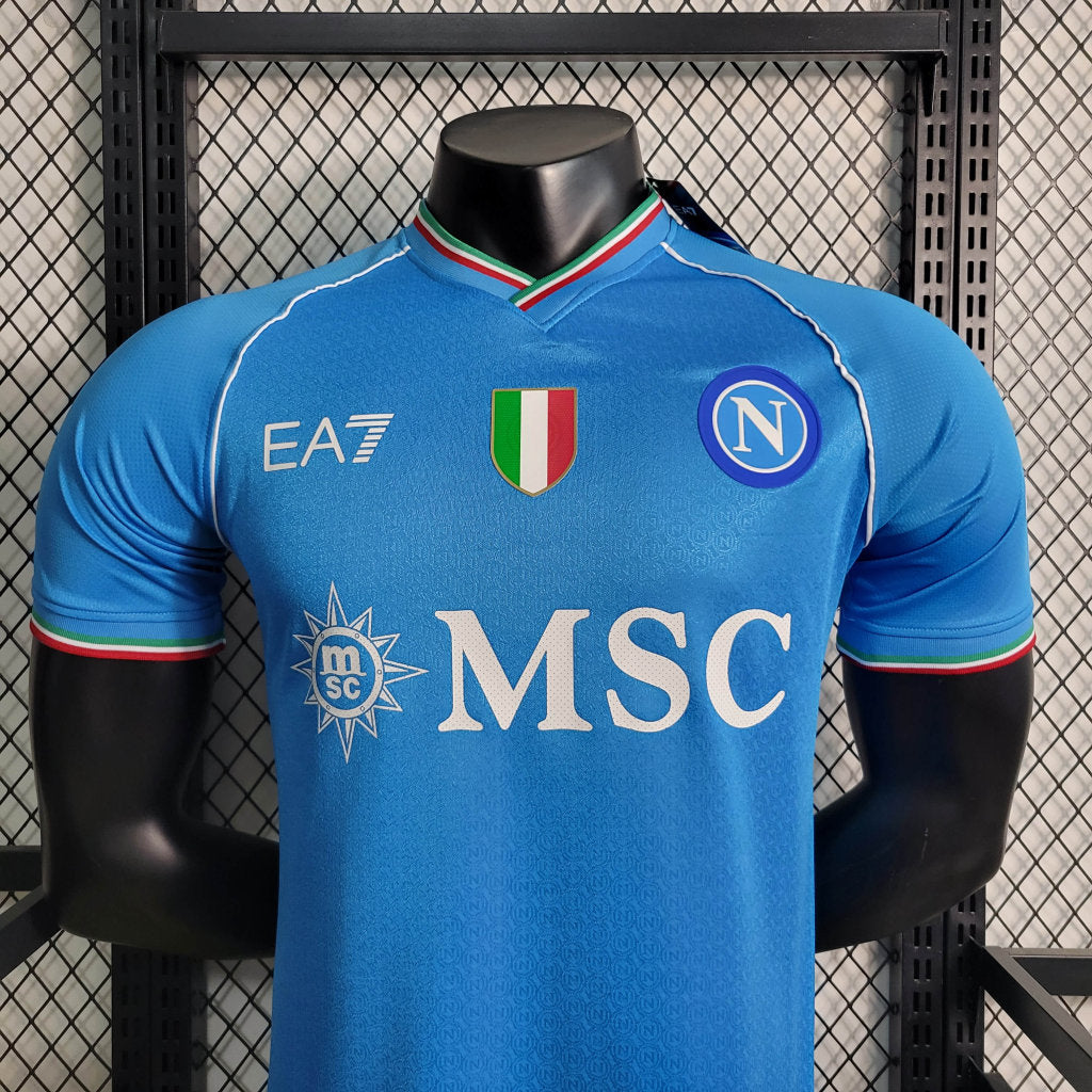 Camisa Napoli I 23/24 - Azul - Masculino Jogador