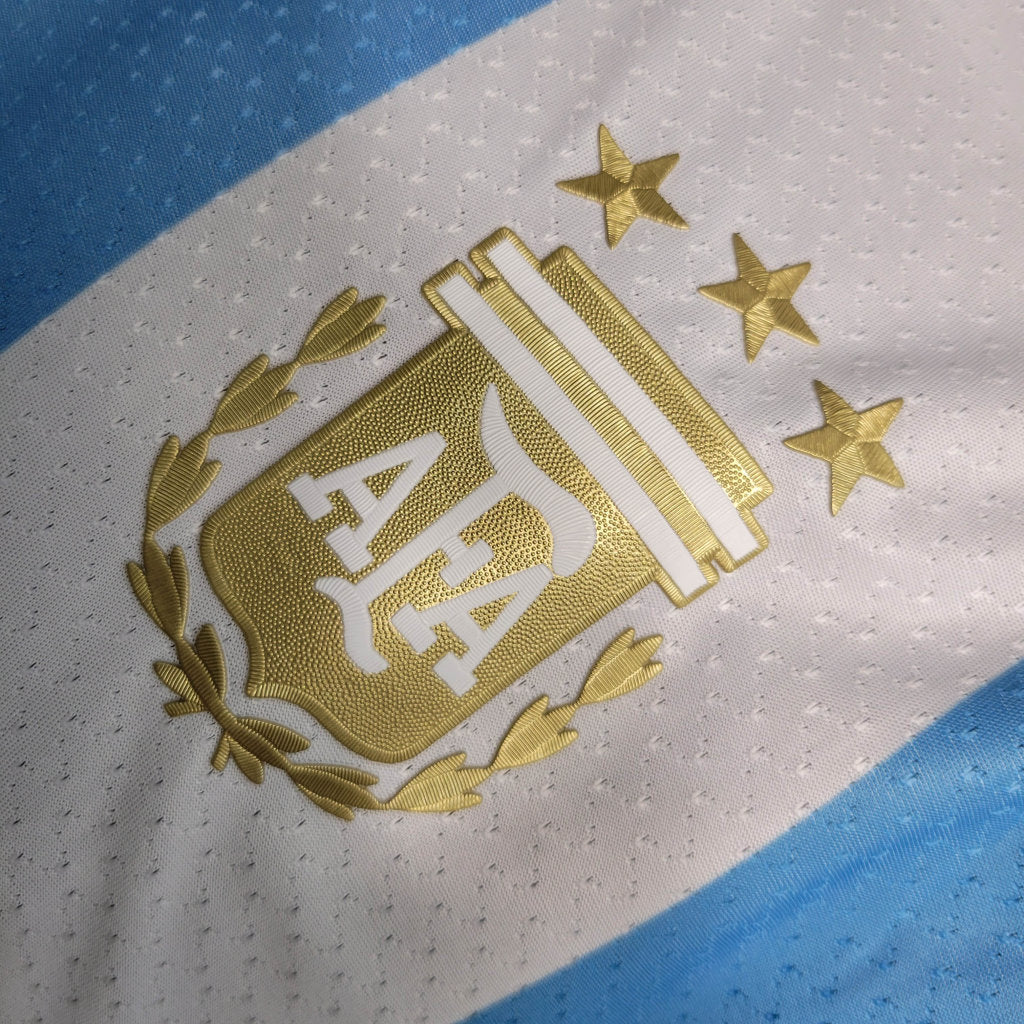 Camisa Argentina I 23/24 - Branca e Azul - Adidas - Masculino Jogador