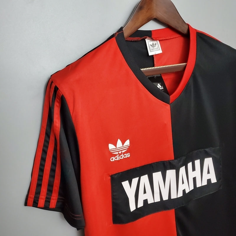 Camisa Newell's Old Boys Retrô 1993 Vermelha e Preta - Adidas