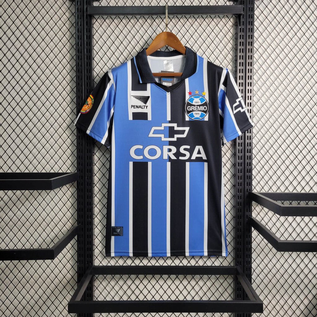 Camisa Grêmio Retrô 1998 Azul e Preta - Penalty