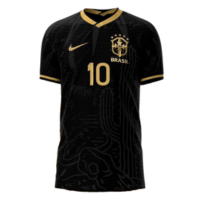 Camisa Seleção Brasil Fourth 2022 Nike - Preto - Conceito Nordeste