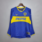 Camisa Manga Longa Boca Juniors 03/04 Nike - Azul e Amarelo