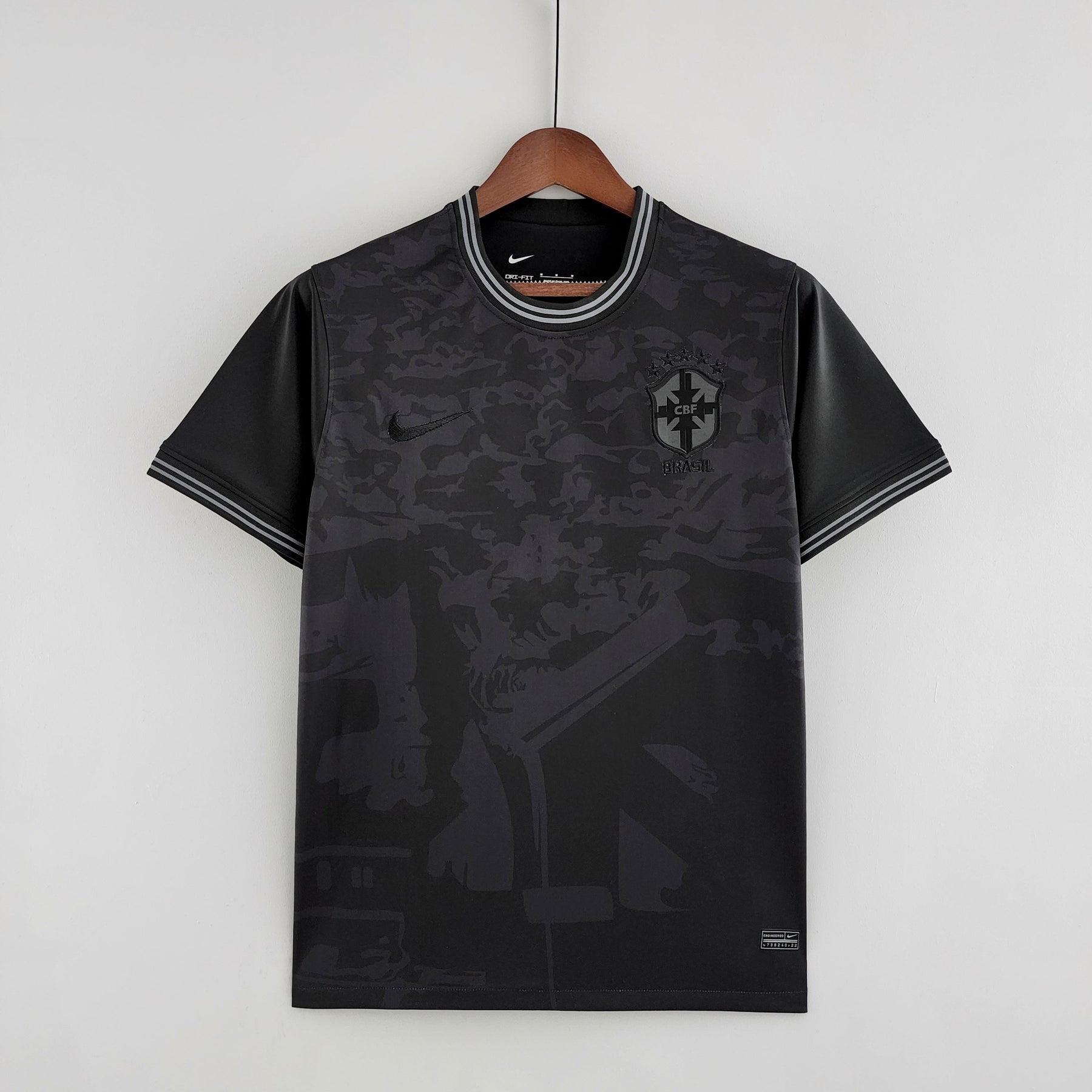 Camisa Seleção Brasil 2022 Nike - Preto - Conceito  All Black