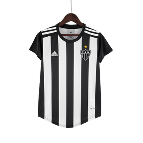 Camisa Feminina Atlético Mineiro I 22/23 Adidas - Preto e Branco