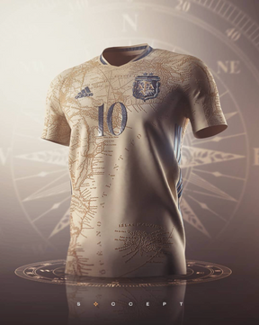 Camisa Seleção Argentina [Conceito Maradona] 21/22 Adidas - Bege