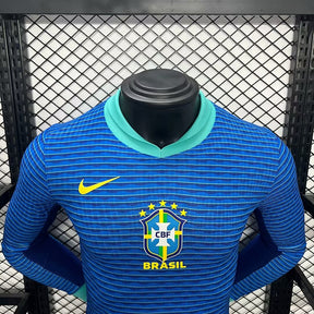 Camisa Manga Longa Seleção Brasil II 2024/25 - Nike - Azul