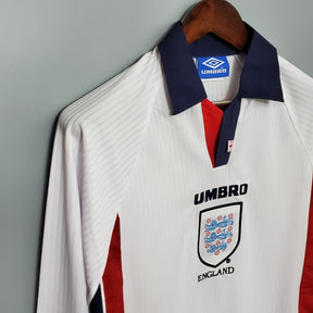 Camisa Manga Longa Seleção Inglaterra 1998 Umbro - Branco