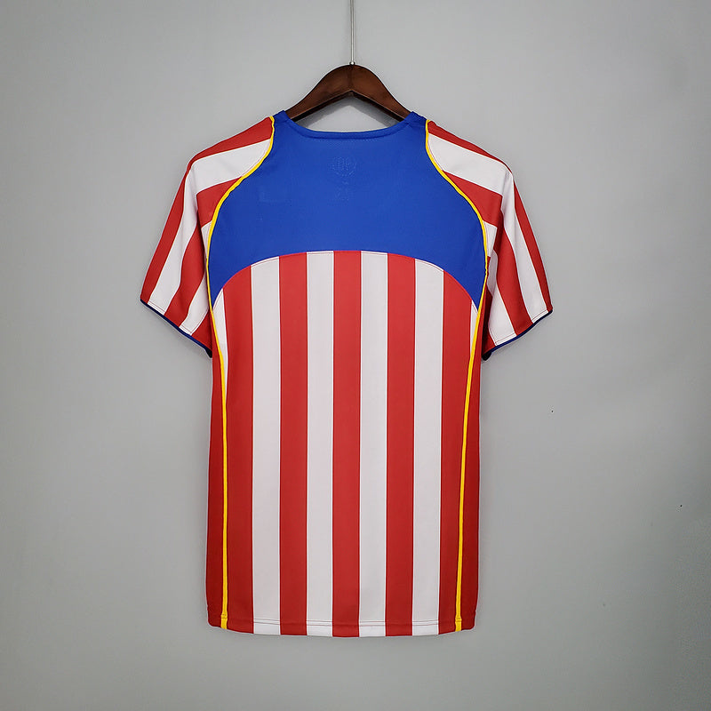 Camisa Atlético de Madrid Retrô 2004/2005 Vermelha e Branca - Nike