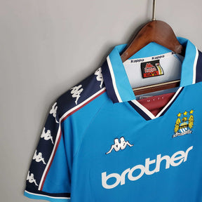 Camisa Manchester City Retrô 1997/1998 Azul - Kappa