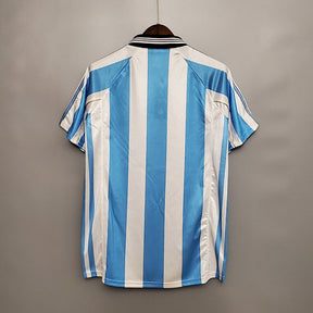 Camisa Seleção Argentina Retrô 1998 Azul e Branca - Adidas