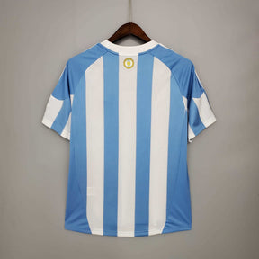 Camisa Argentina Retrô 2010 Azul e Branca - Adidas