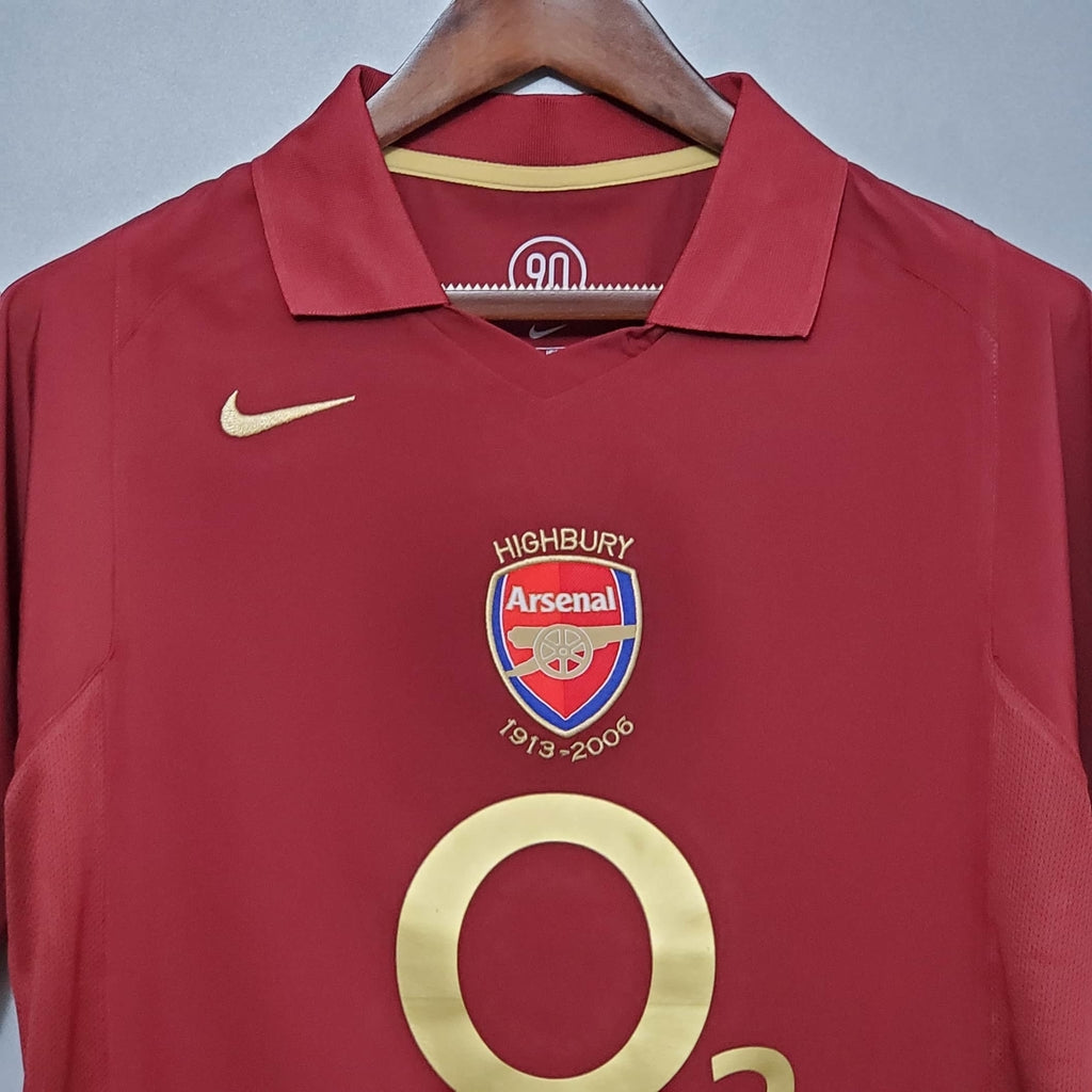 Camisa Arsenal Retrô 2005/2006 Vinho - Nike