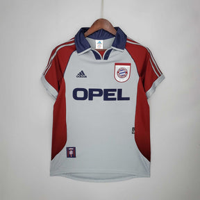 Camisa Bayern de Munique Retrô 1998/1999 Vermelha e Cinza - Adidas