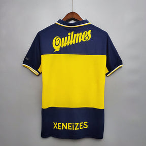 Camisa Boca Juniors Retrô 1999 Azul e Amarela - Nike