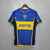 Camisa Boca Juniors Retrô 2002 Azul e Amarela - Nike