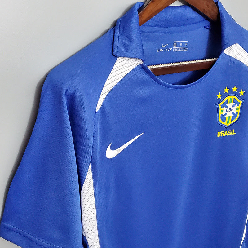 Camisa Seleção Brasileira Retrô 2002 Azul - Nike