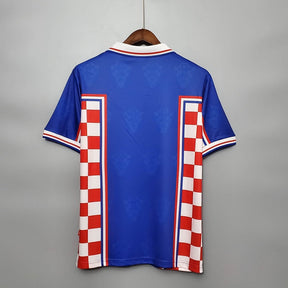 Camisa Croácia Retrô 1998 Azul, Vermelha e Branca - Lotto