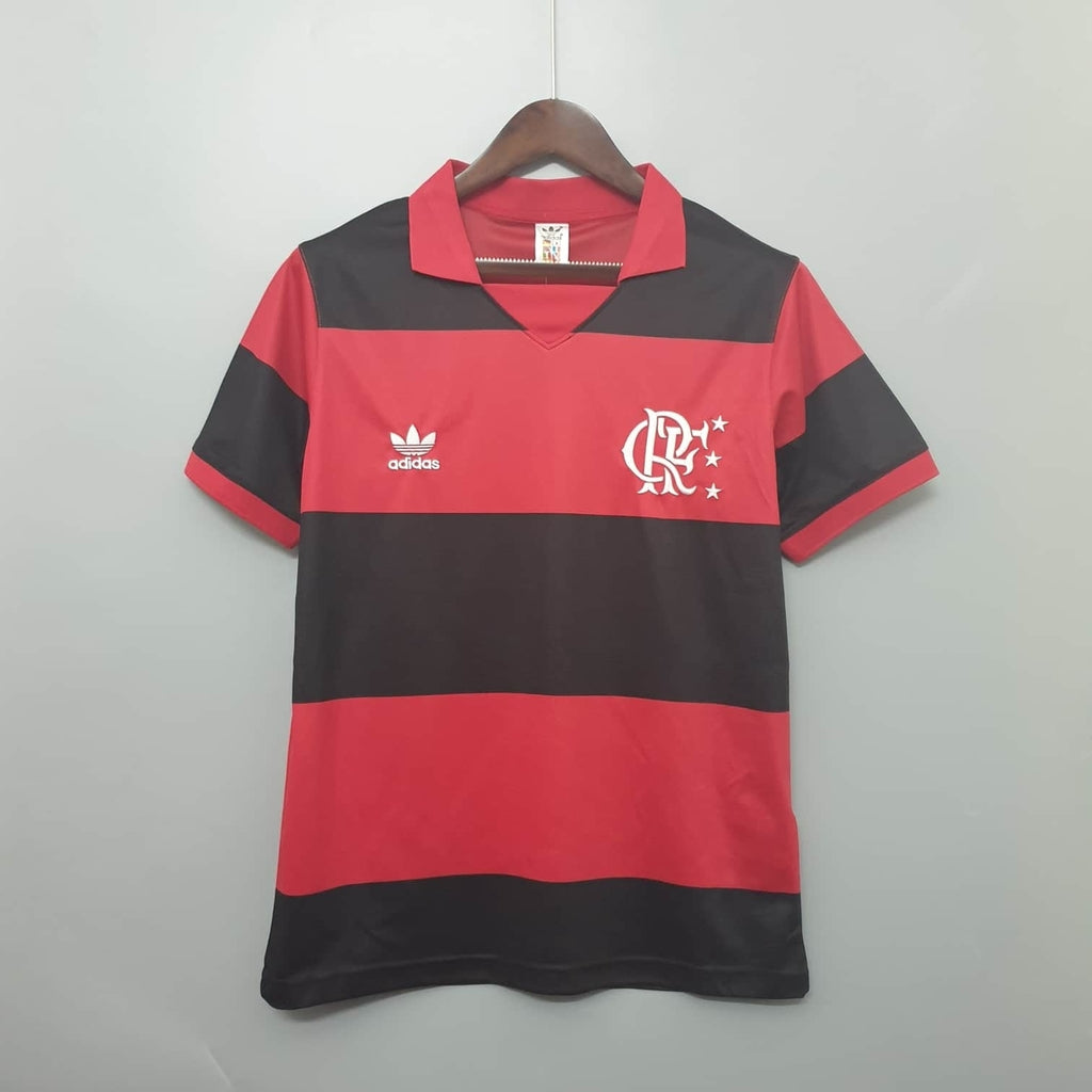 Camisa Flamengo Retrô 1982 Vermelha e Preta - Adidas