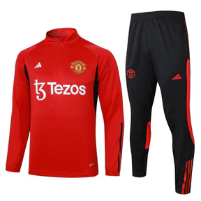 Conjunto Manchester United 23/24 Vermelho - Adidas - Com Ziper